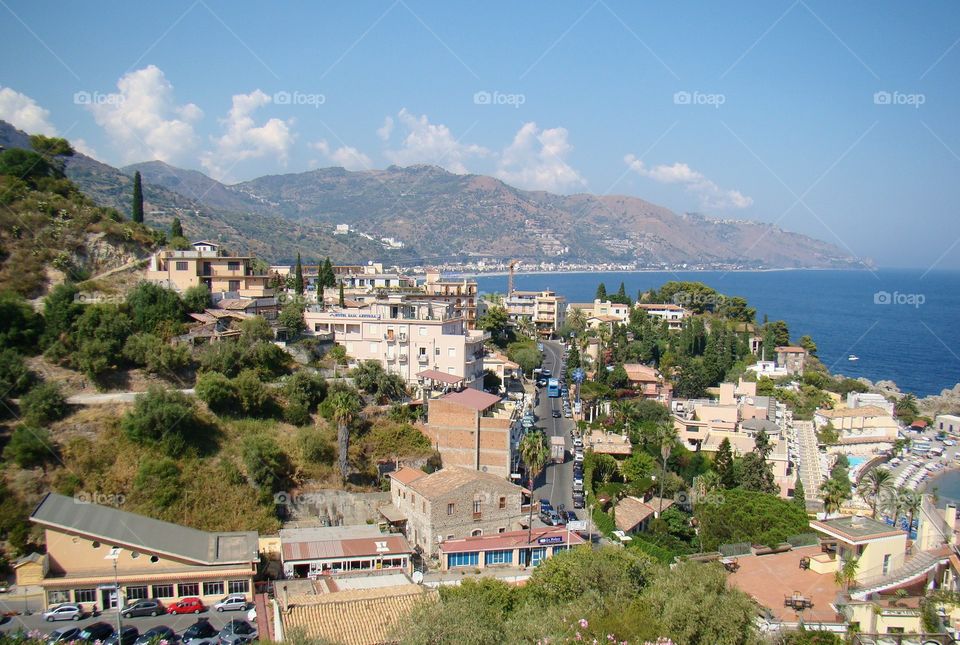 Sicilian landscape, Taormina, Italy