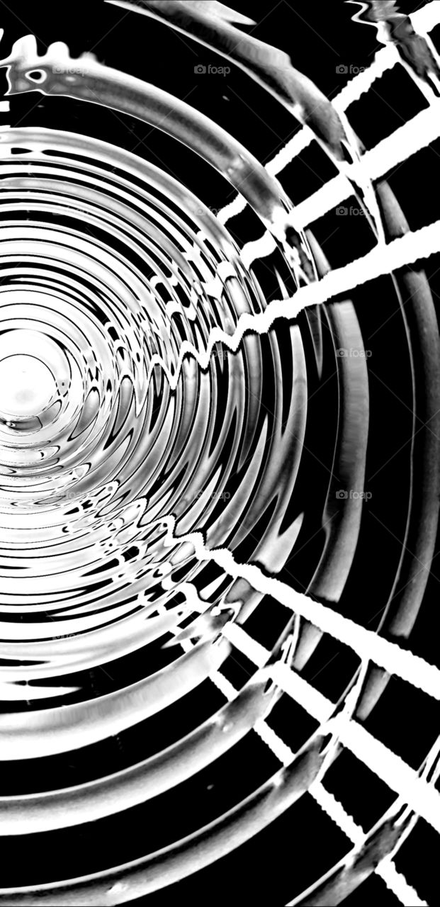 ripples light circular  center