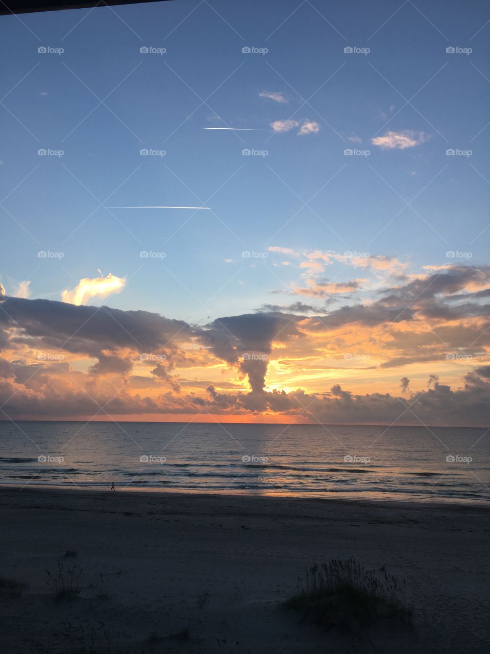 Clouds over ocean