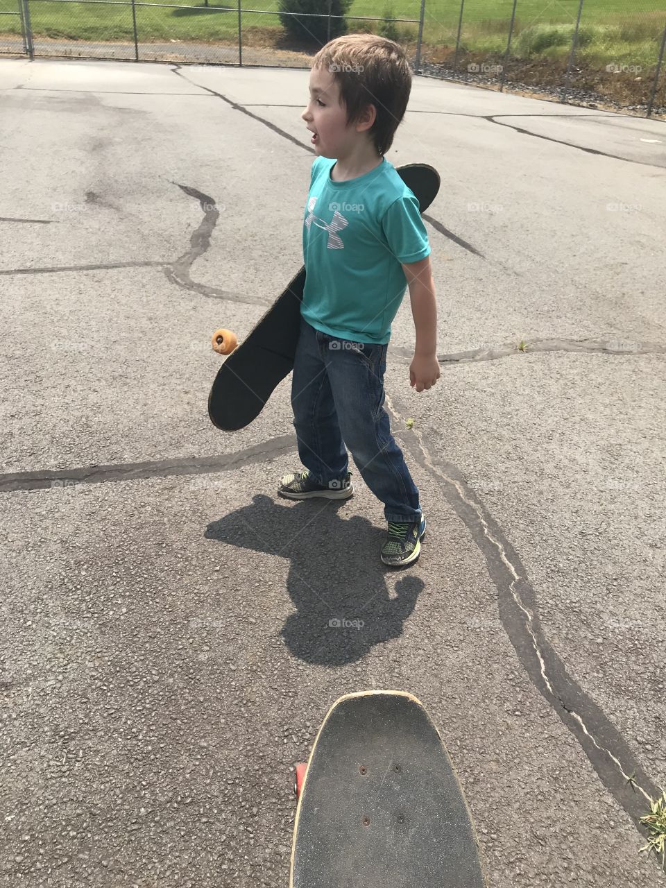 A boy and his board