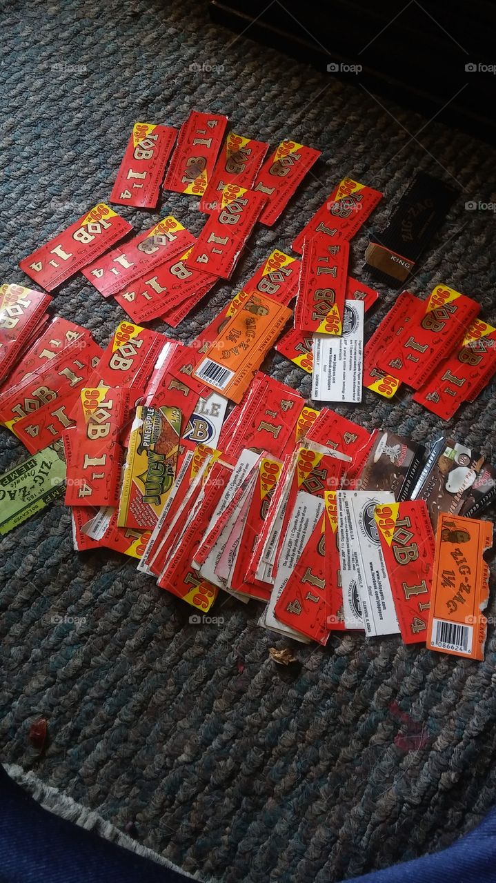 top to papers i used