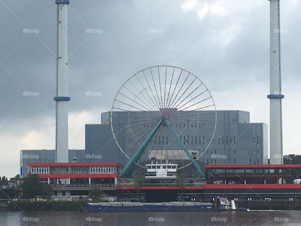 Ferris wheel of rotterdam the Netherlands 