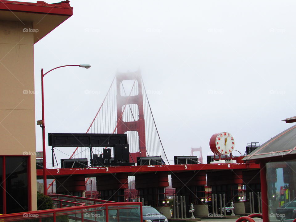 Golden Gate Bridge timepiece in San Francisco California