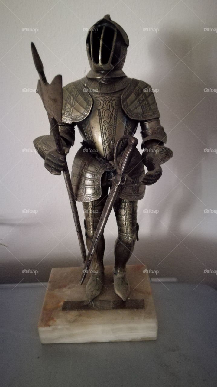 old armor sculpture