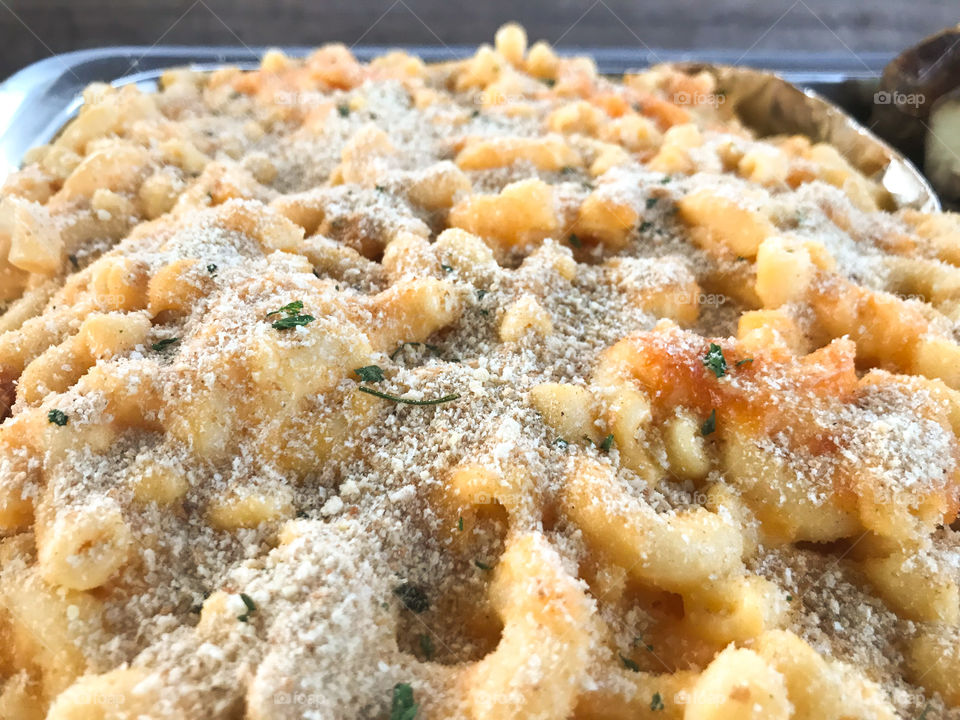 Homemade macaroni and cheese 