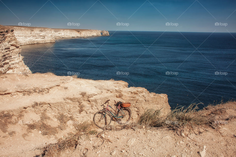 National nature landscape reserve on Black Sea, west coastline, Big (Bolshoy) Atlesh, Crimea