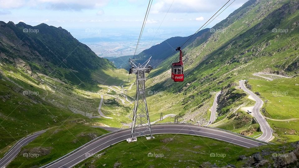 Transfagarasan mountain highway road Romania
