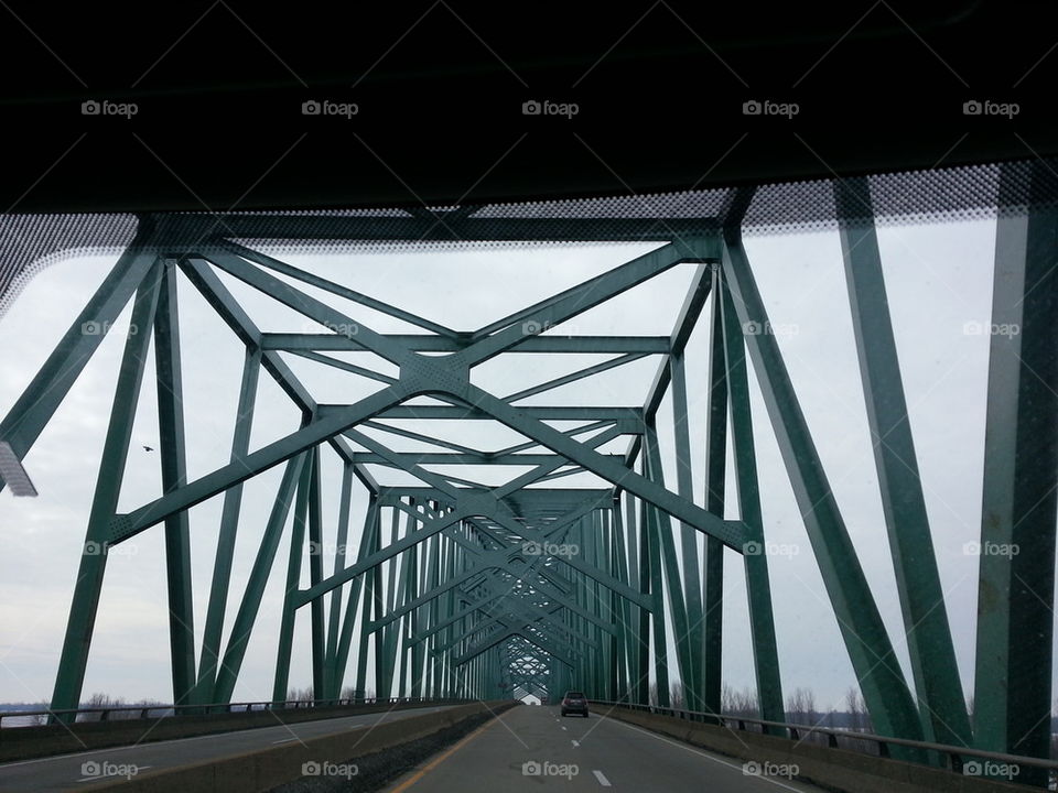 Bridge of Steel Over Mississippi River