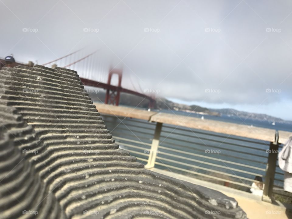 Golden gate background 