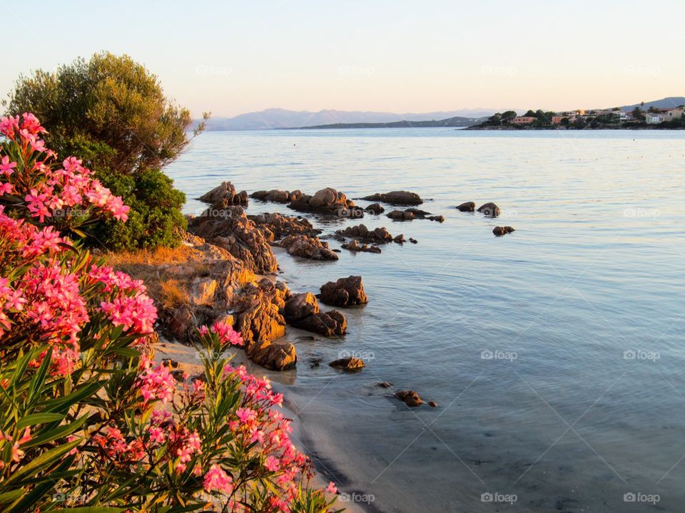 Sunset in sardinia