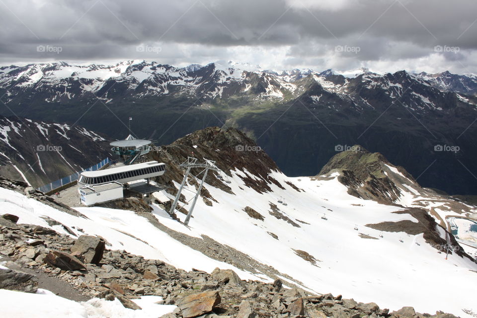 Winter mountain landscapes