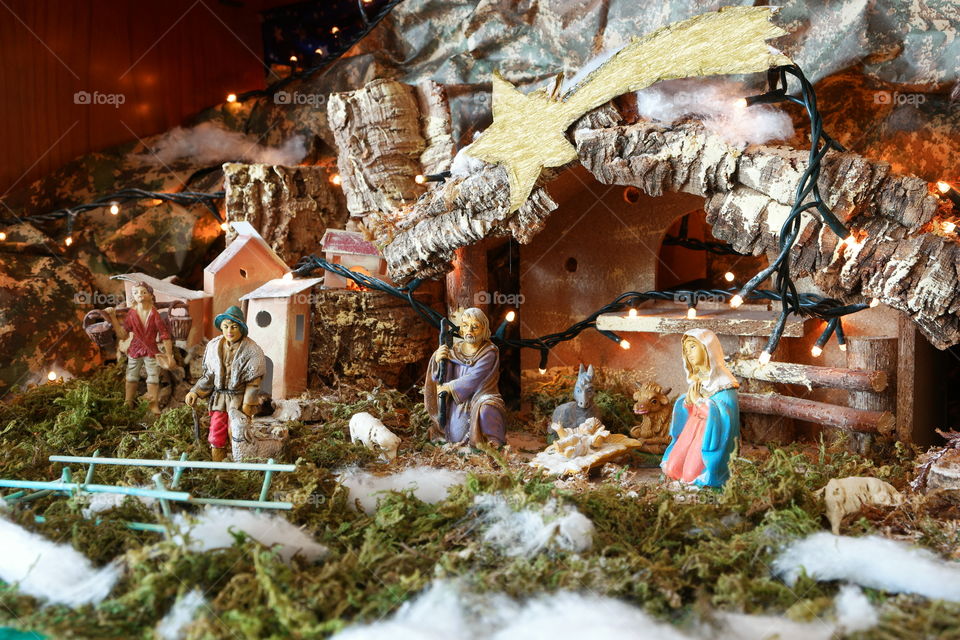 christmas crib, nativity