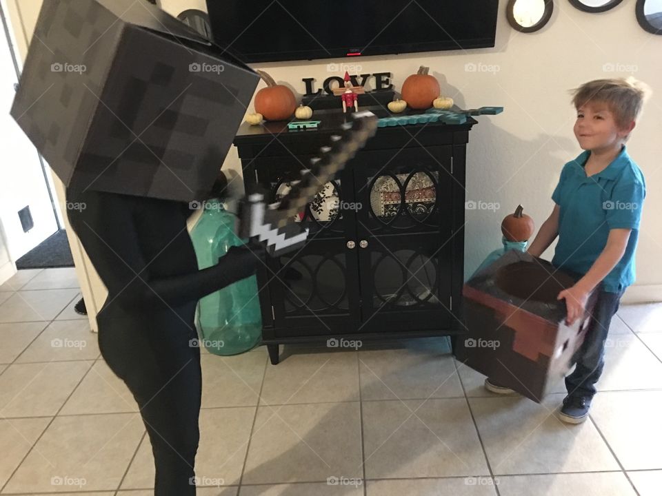 Minecraft duel!