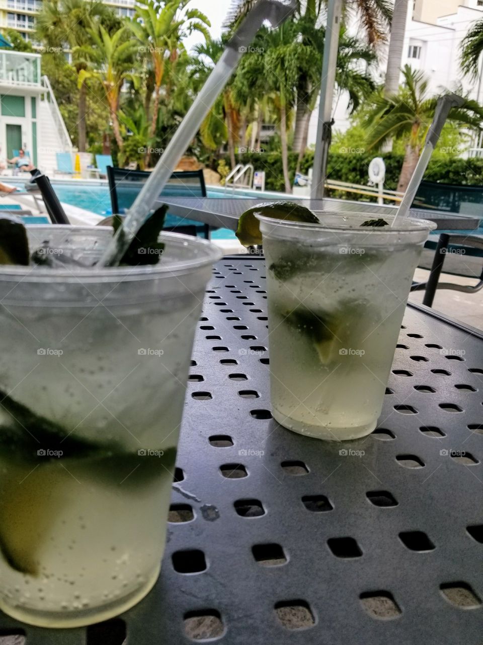 mojitos by the pool