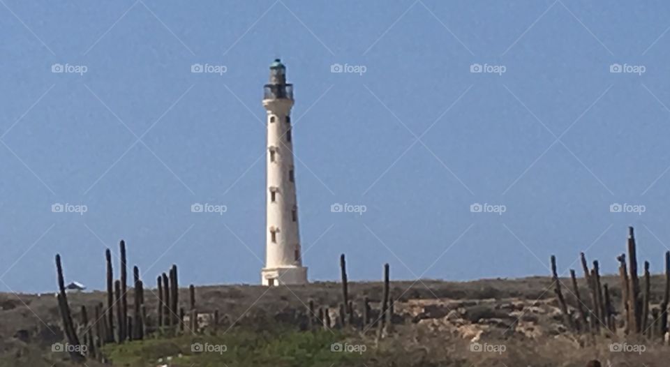 Aruba’s California lighthouse on the hill