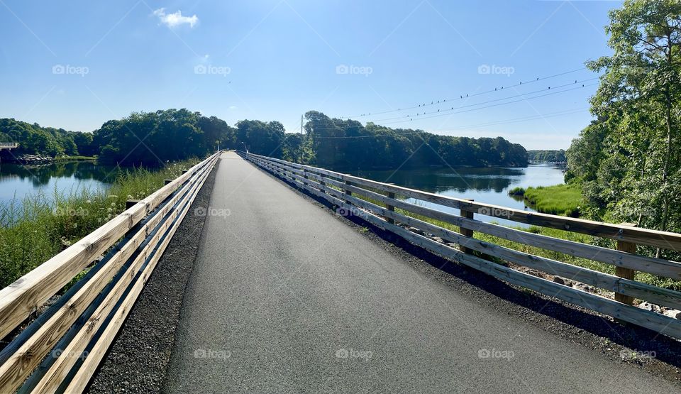 Cape Cod Rail Trail: Bridge over Bass River