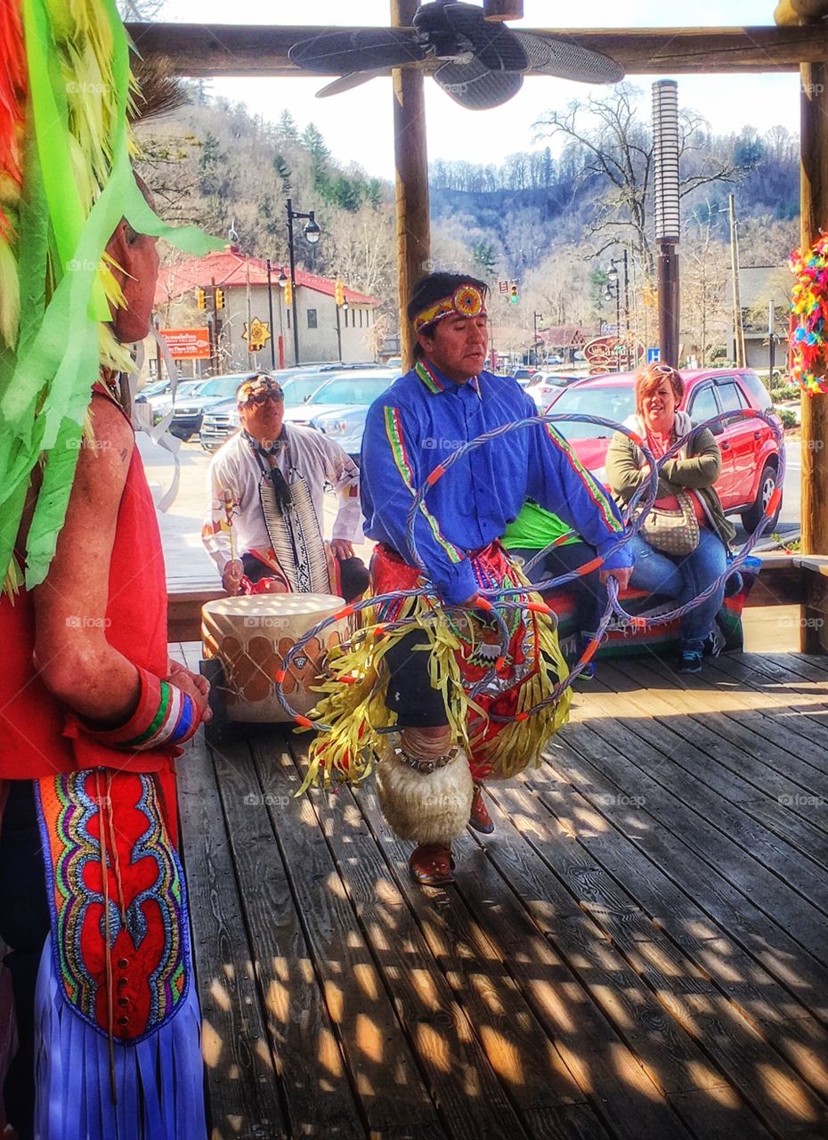 Cherokee Indian natives