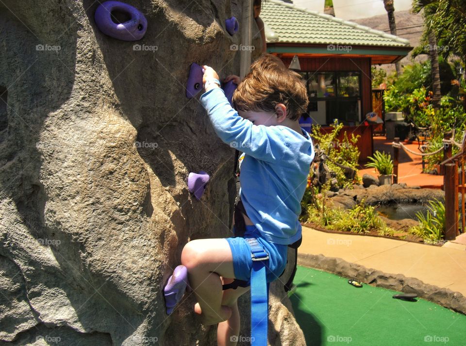 Young Rock Climber
