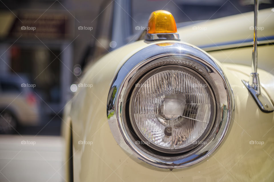 Old yelyellow historic car