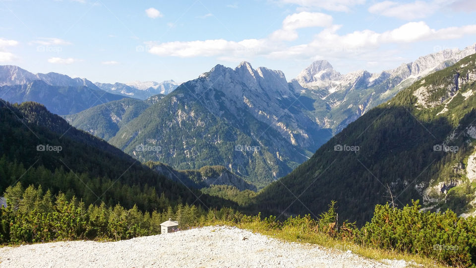 Alps. mountains in slovenia