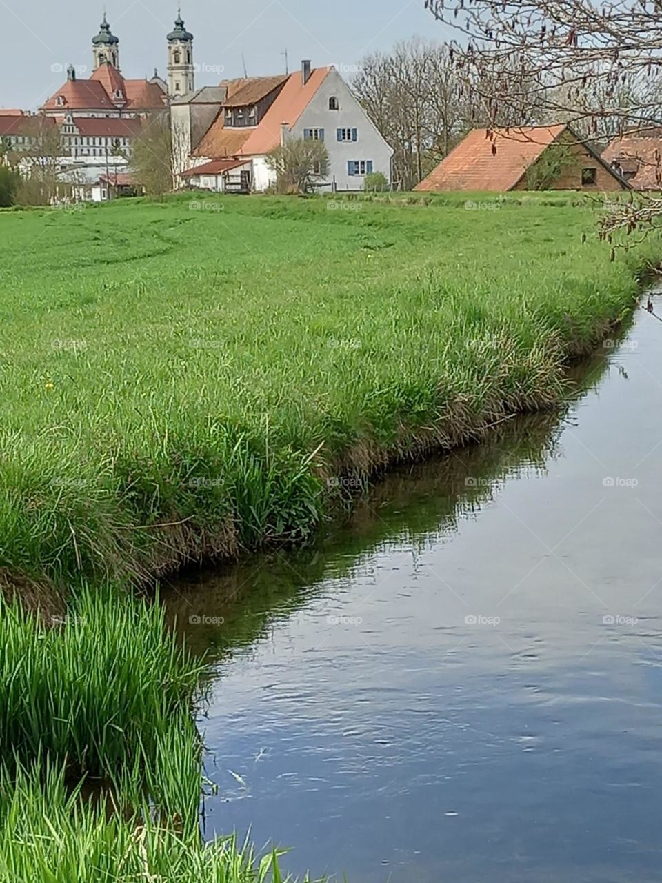 River By a Village