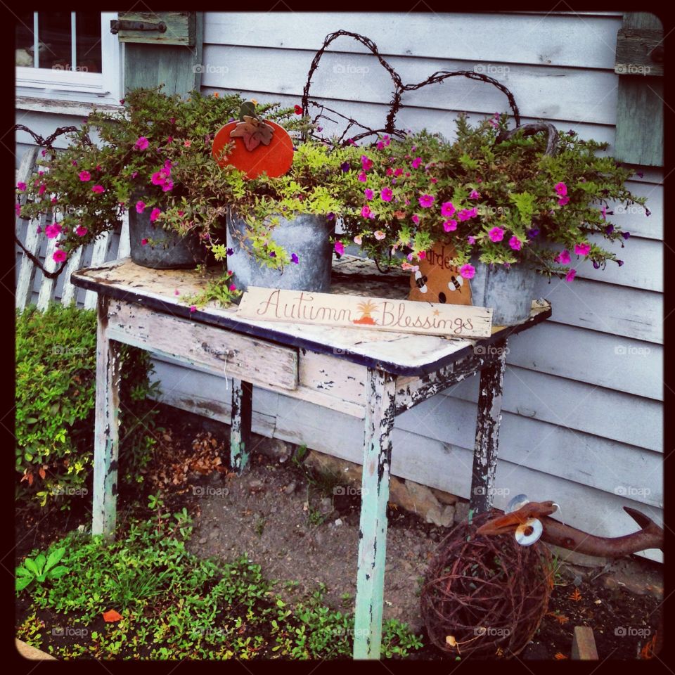 Outdoor table in amish Country 