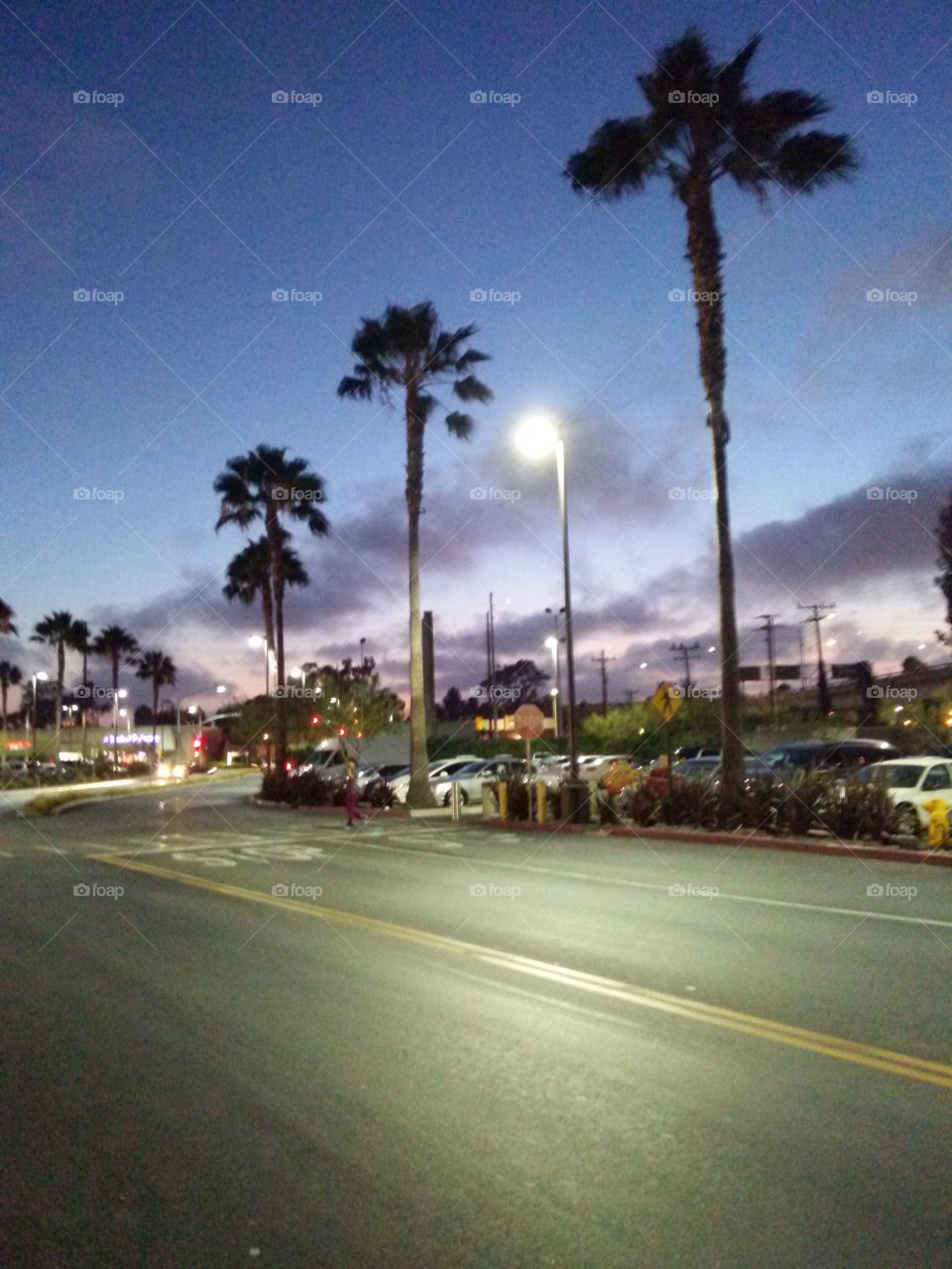 Bright Nights In West LA. Beautiful Sunday evening enjoying shopping with family at Westfield Mall , and we come out to see this beautiful sky.