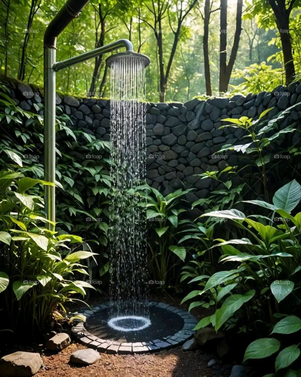 Glory be to God, the magnificent and picturesque view and the natural green trees are a view that is nothing more wonderful than it