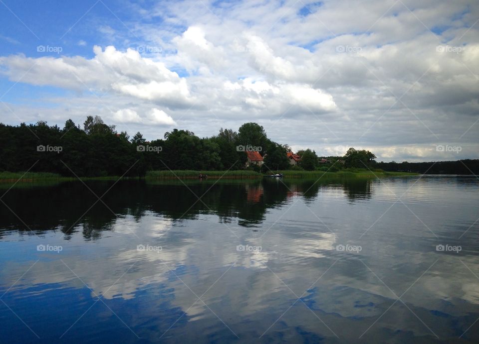 Lakeside view in Poland 