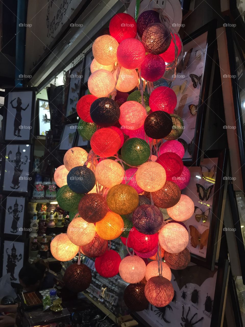 Lights on the market of Cambodia 