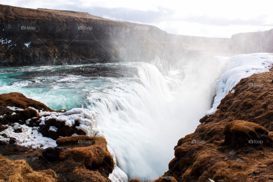 View of waterfall