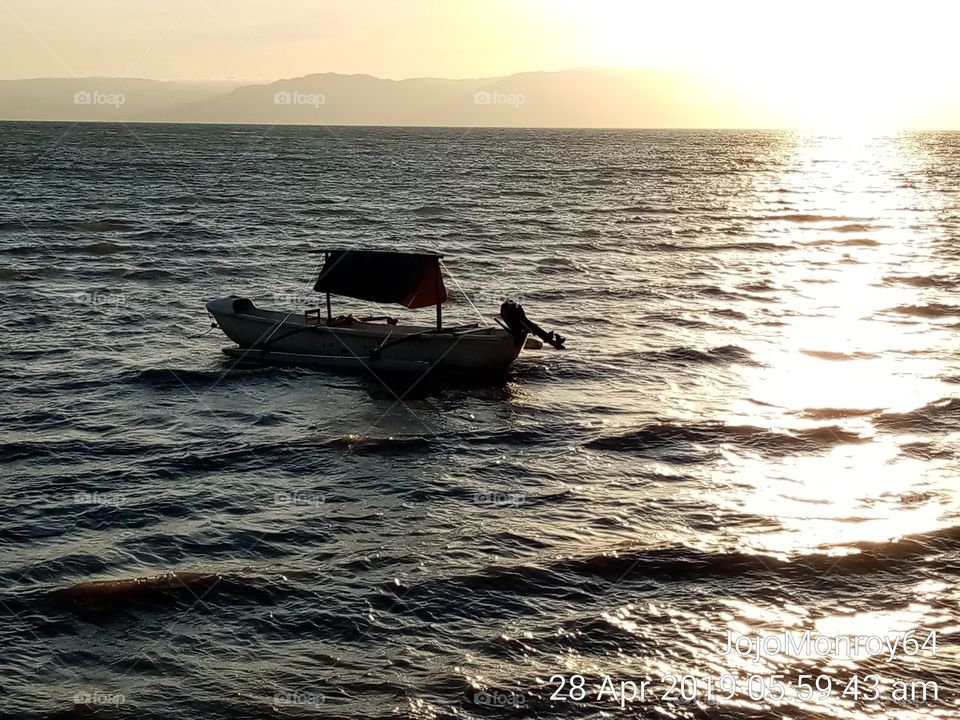 An Early Morning View by the Sea