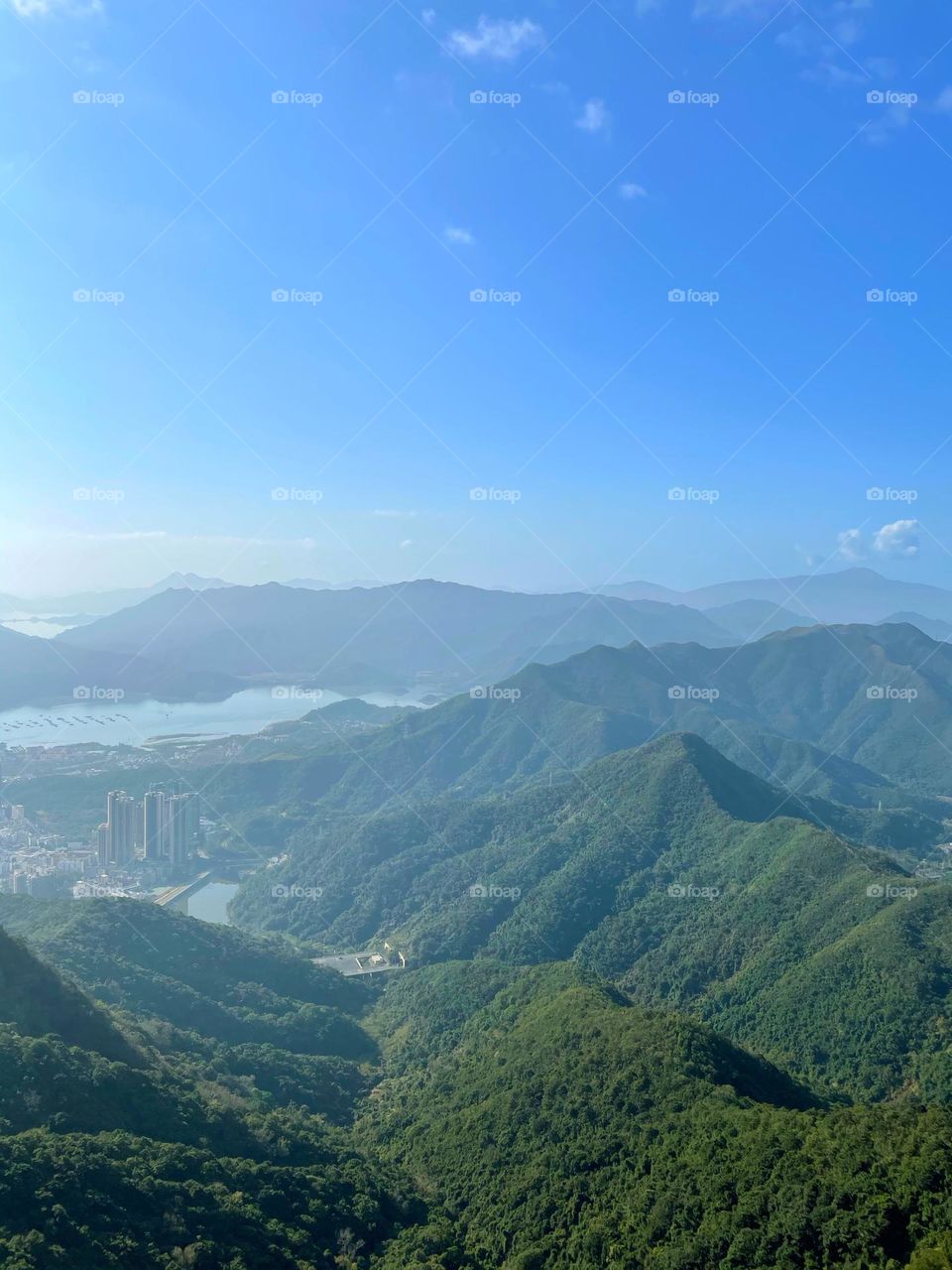 surrounded by clouds