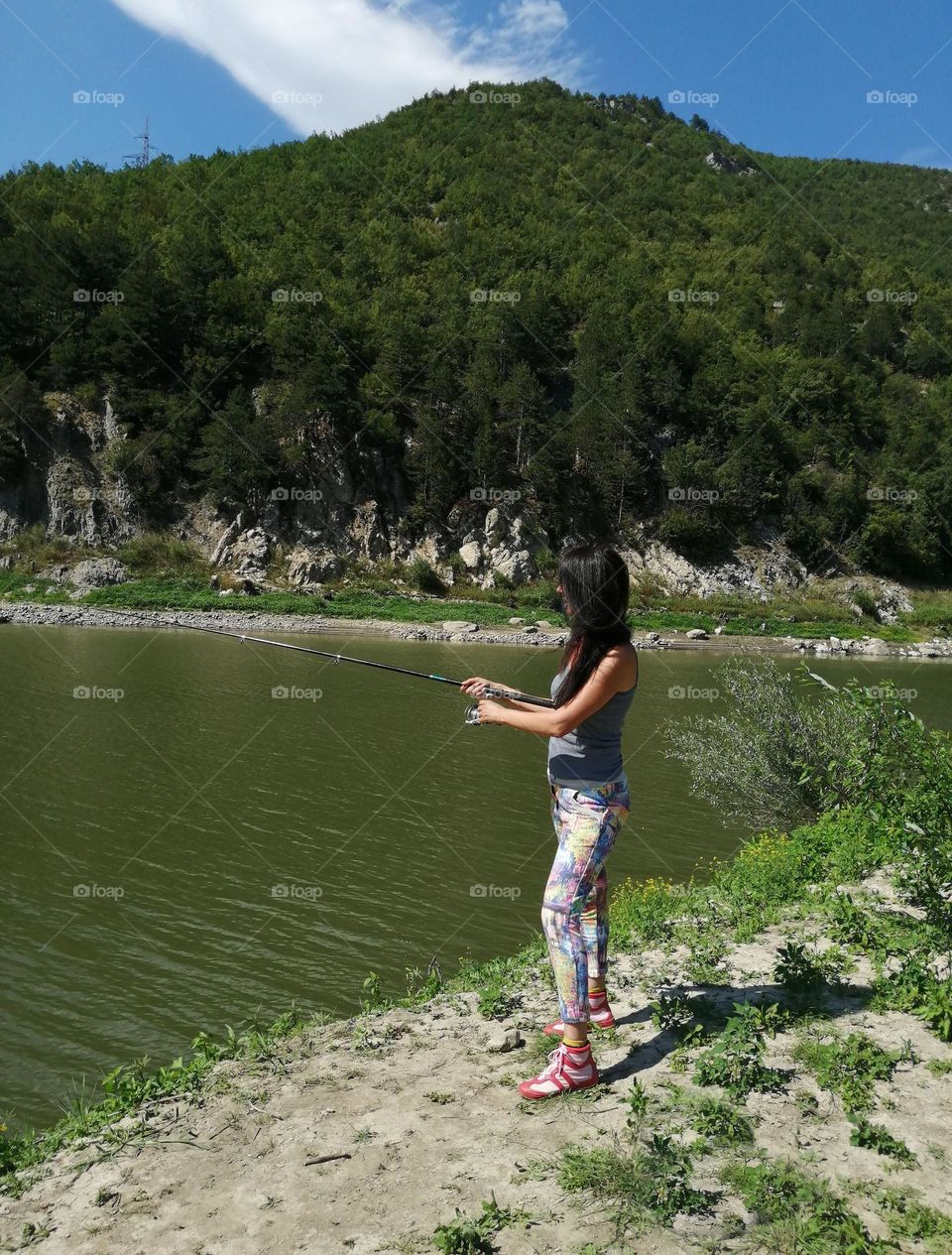 Fishing Woman