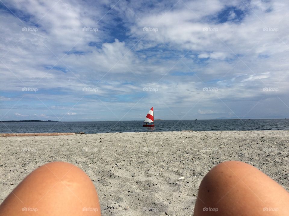 Chilling on the beach