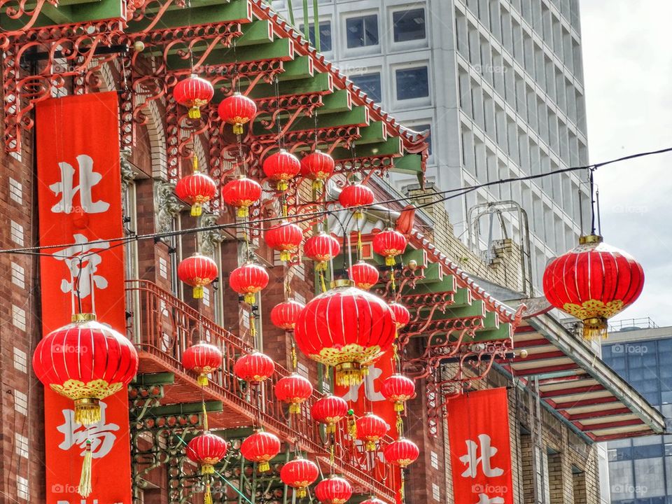 Red Paper Lanterns For Chinese New Year. Chinese New Year Decorations
