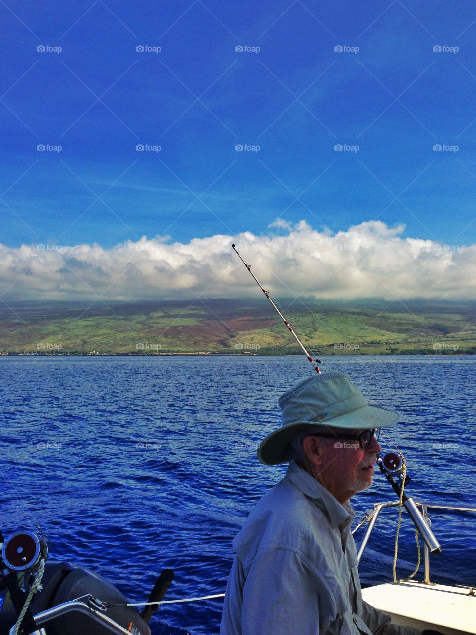 Forward view. The kids getting out on the bow to have the best view