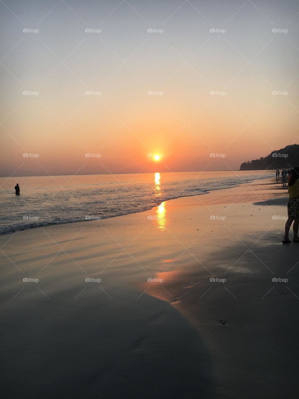 Sunset on andaman island India