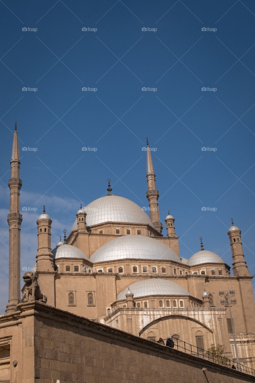 The Mohammad Ali Mosque is Elegant mosque in Kairo Egypt