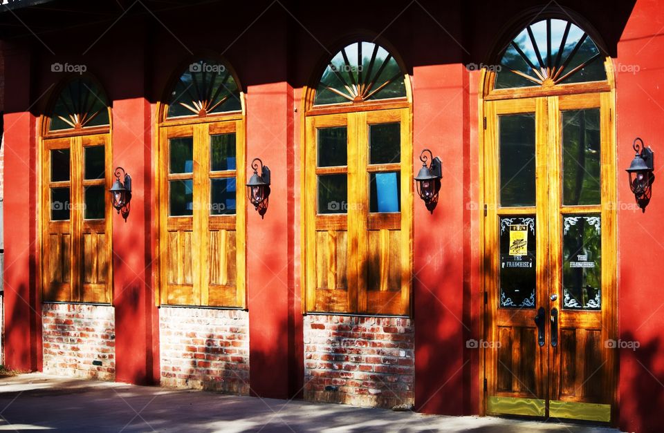 Morning light on windows