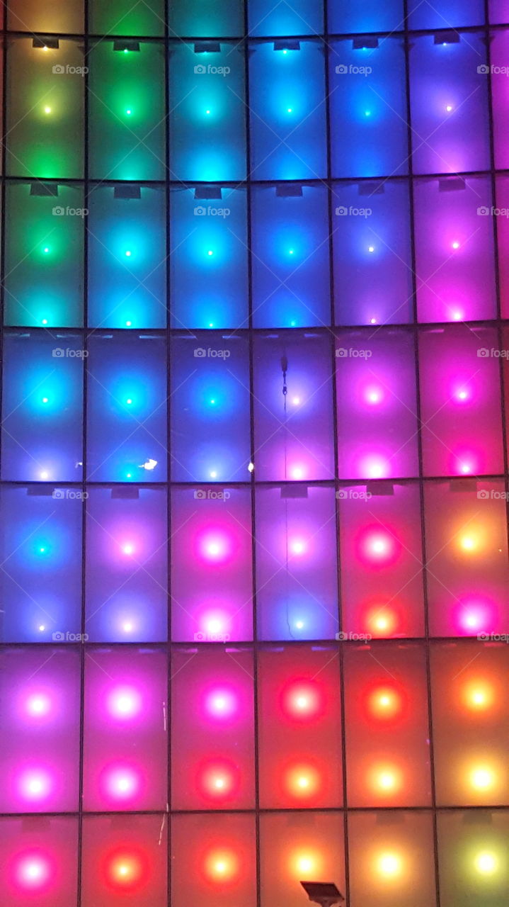 colored light  pattern