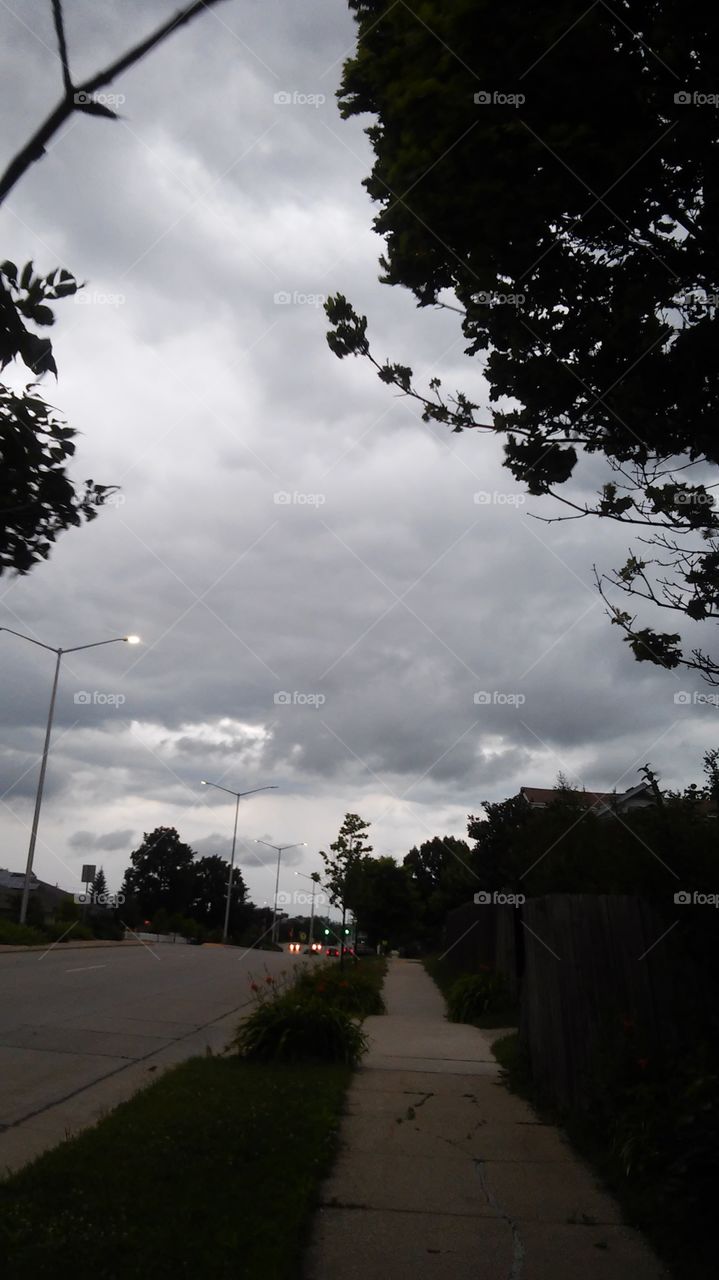 Stormy Skies. This was taken out our back door.