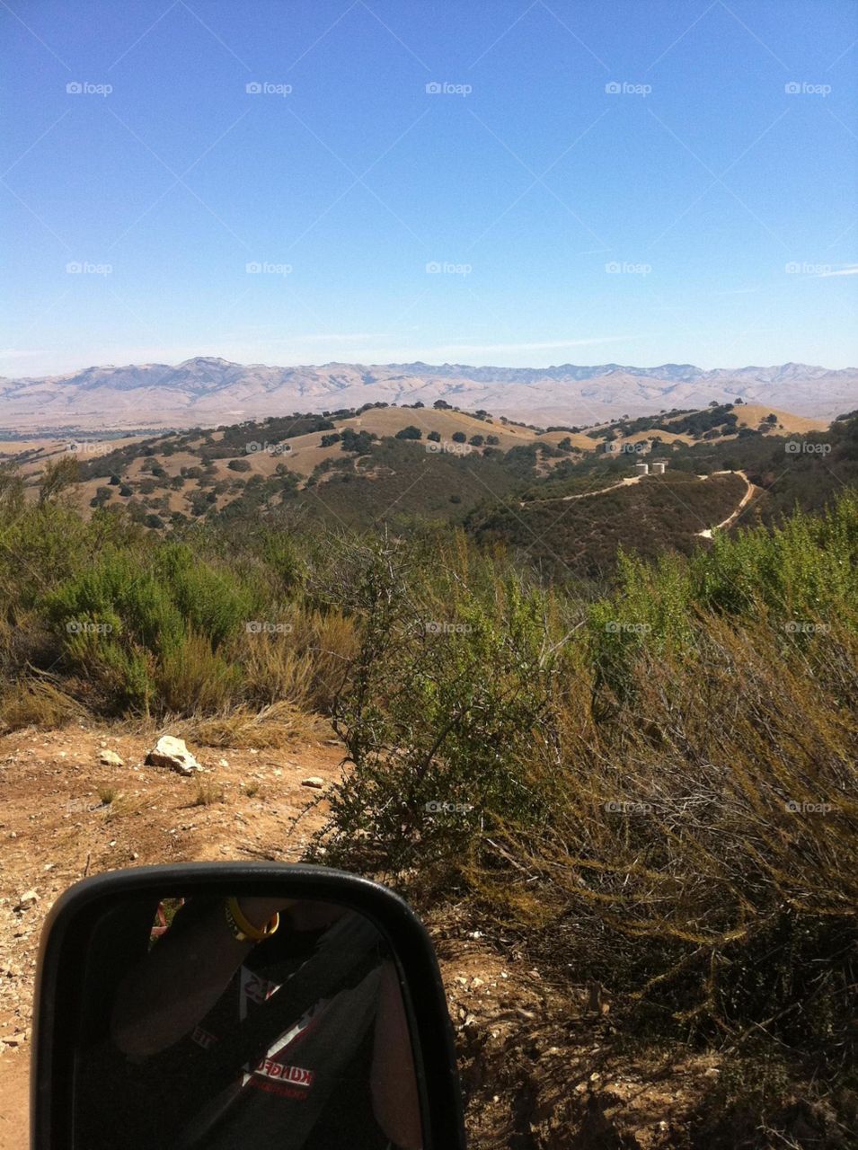 view of Santa Clara valley. four wheeling trip