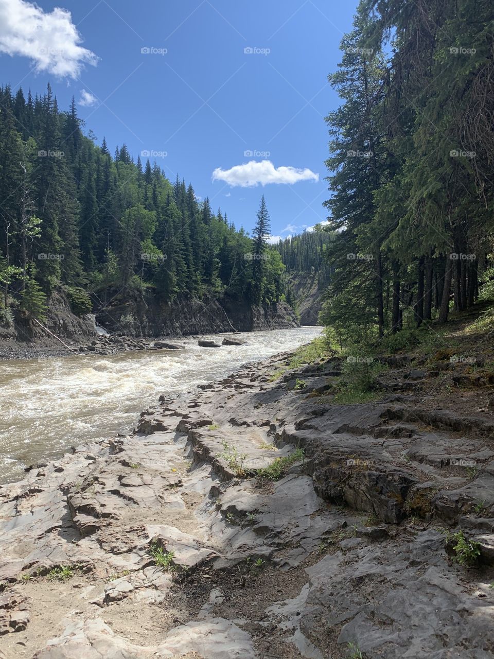 View down the river 