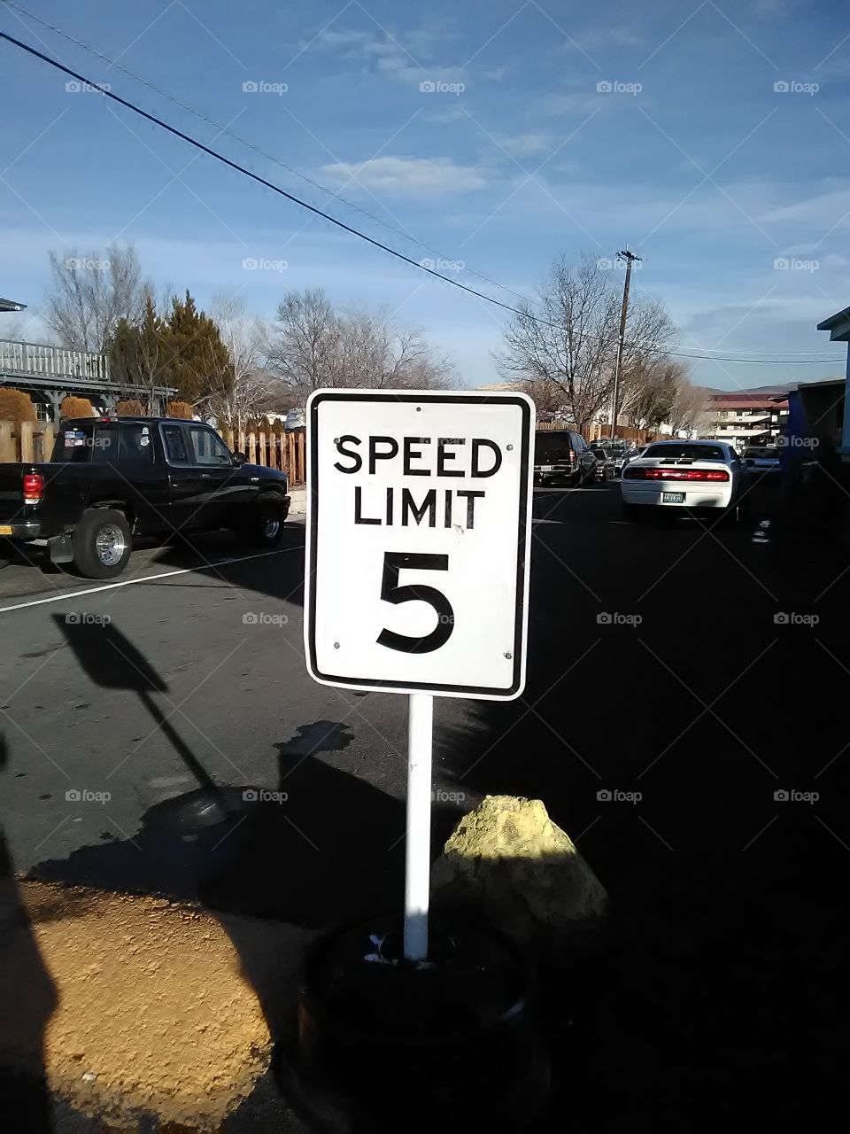 Speed Limit 5 road sign