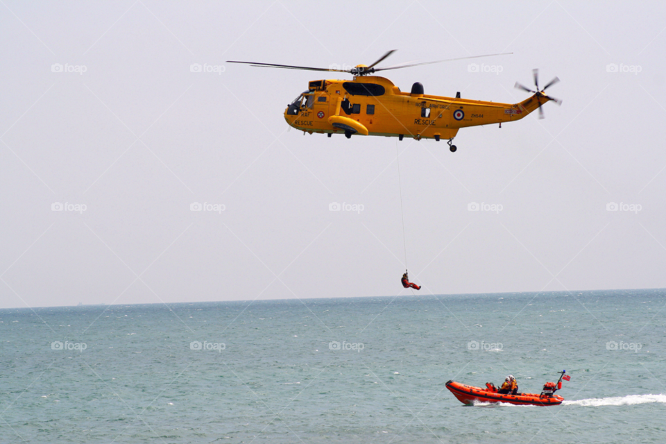 boat raf helicopter rescue by leonbritton123