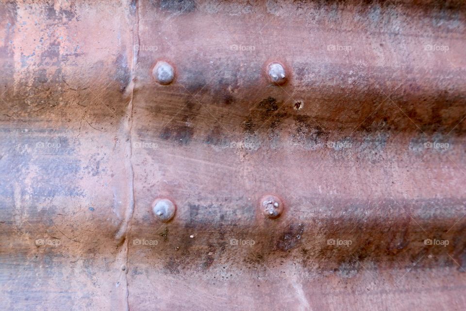 Rusted galvanised metal textural surface 