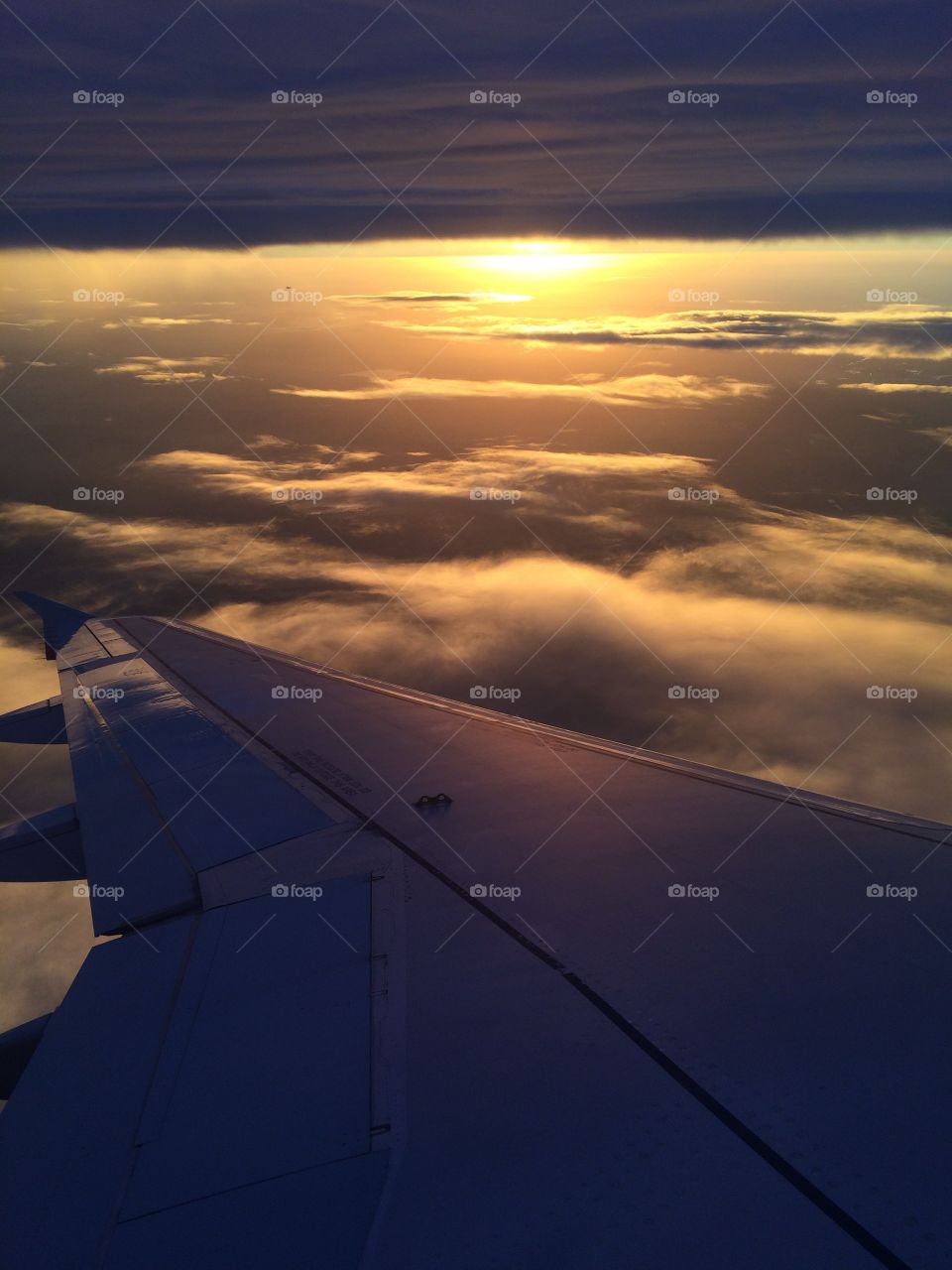 Sky, Sunset, Airplane, Light, Landscape