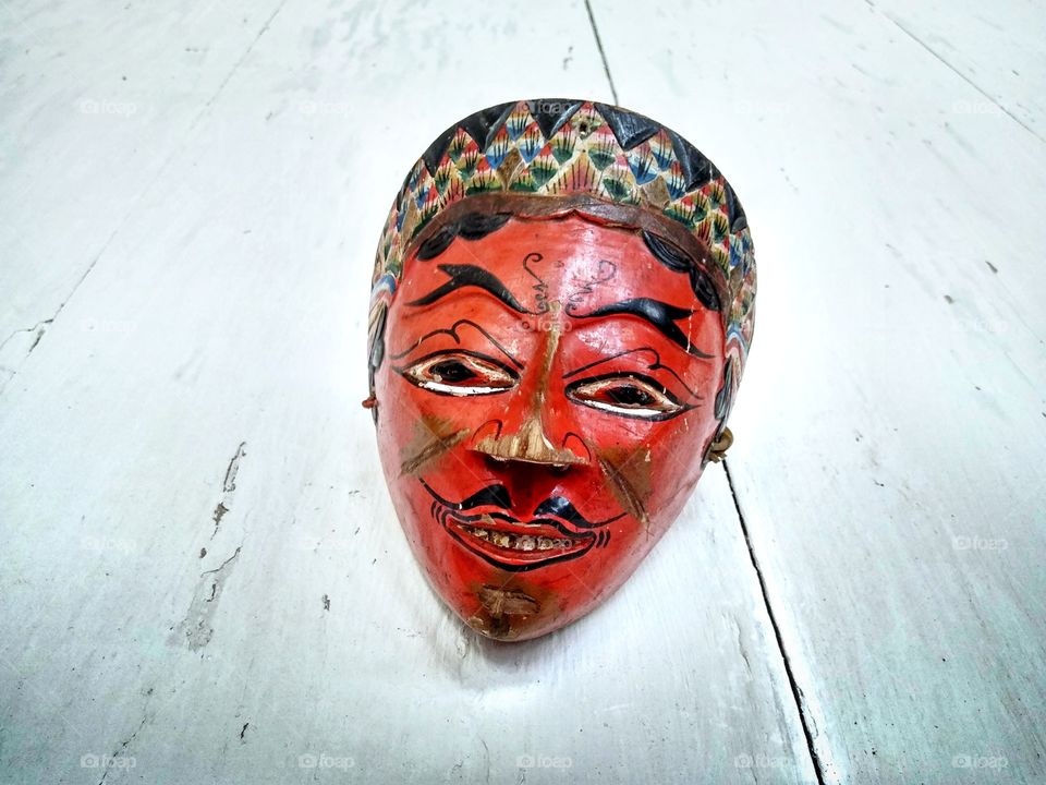 traditional red mask