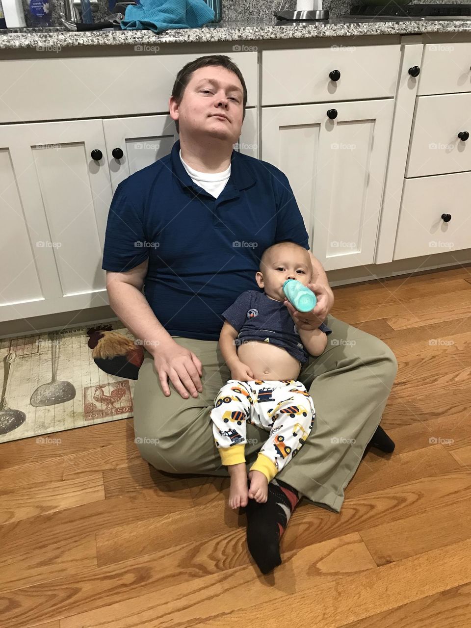 Relaxing with daddy